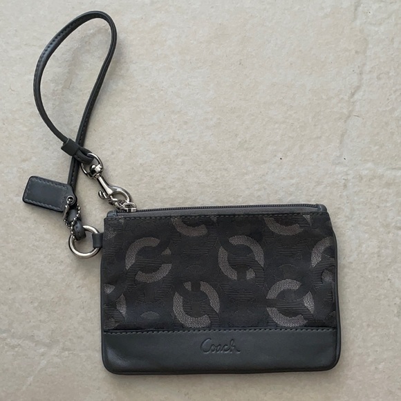 Coach gray wristlet - Picture 1 of 2